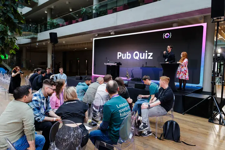 Attendees at the ELC afterparty pub quiz