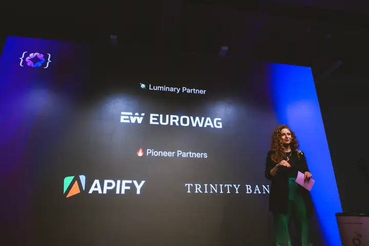 Partners on screen: Eurowag, Apify, ELC Conference 2025