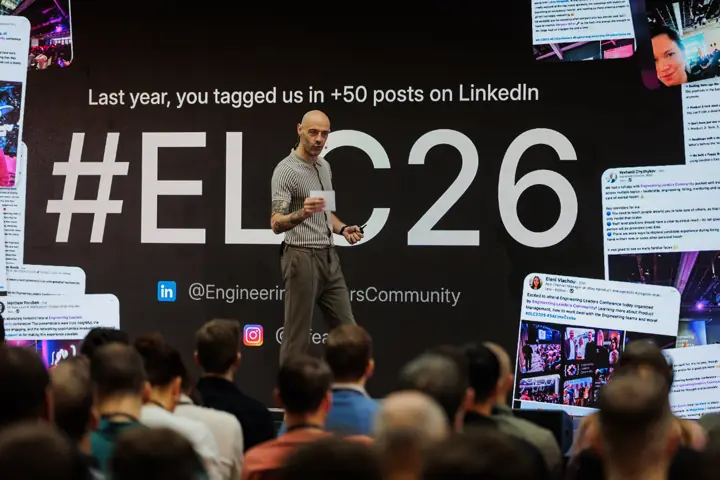 #ELC26 on the main screen, ELC Conference 2026